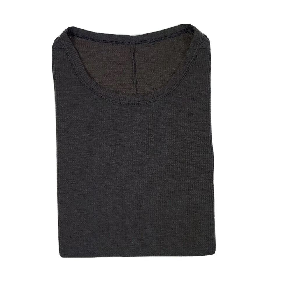Lululemon Gray Waffle‎ Knit Performance Mens S/S T Shirt Size Small